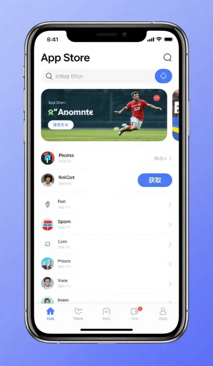 iOS手机在App Store下载体育App